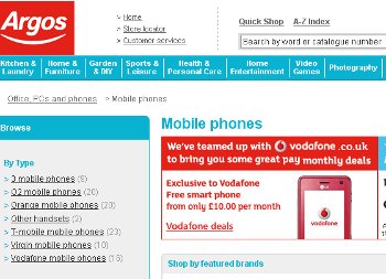 Mobile phones from Argos.co.uk