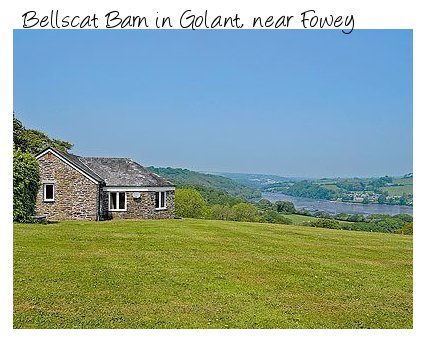 Enjoy the views at Bellscat Barn in Golant, near Fowey