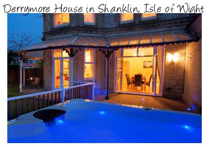 Derrymore House is a holiday cottage in Shanklin, on the Isle of Wight, which sleeps 8 people. Derrymore House has an outdoor hot tub
