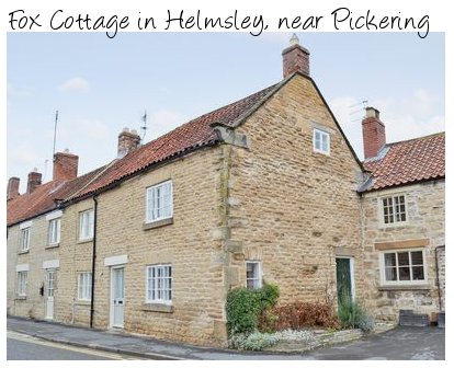 Fox Cottage in Helmsley, is a holiday cottage sleeping 4 people and pet friendly