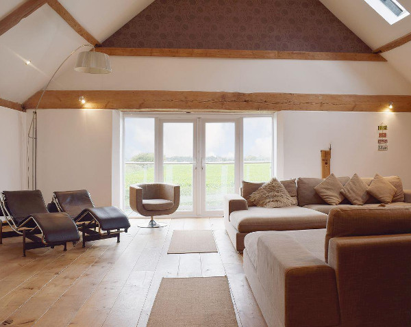 The living room at Hobland Barn in Bradwell, near Gorleston