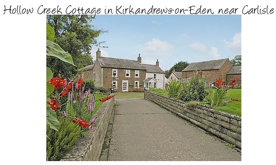Hollow Creek Cottage is a small holiday cottage near Carlisle, sleeping 2 people and a dog