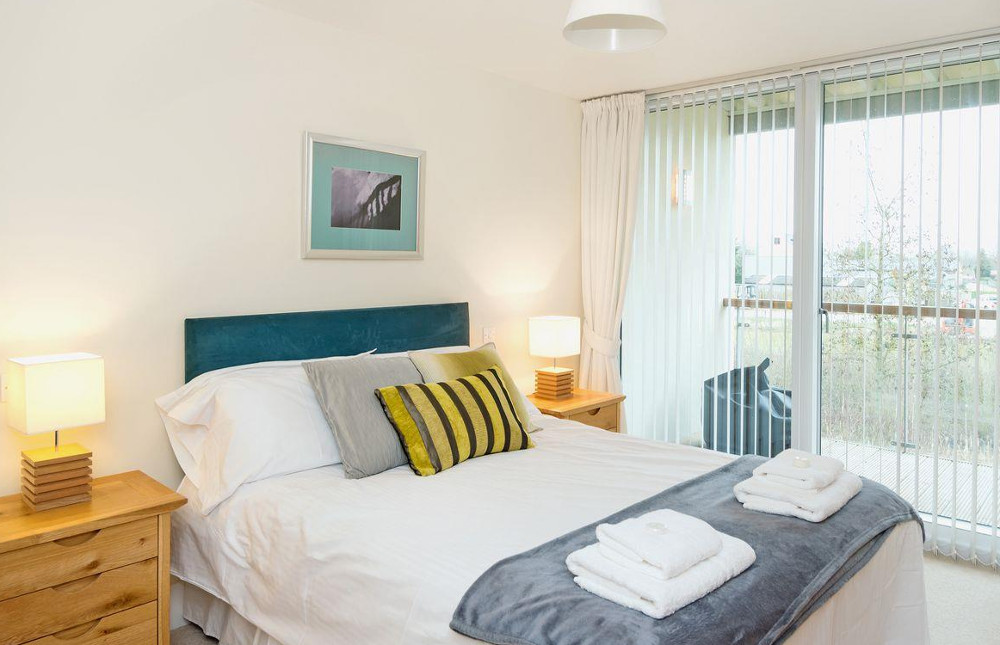 One of the five bedrooms at Nuthatch in Cirencester
