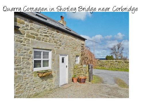 Quarry Cottage in Shotley Bridge, near Corbridge is an old traditional stone cottage for 2 people