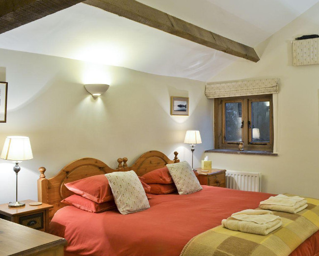 One of the four bedrooms at The Garth in Mungrisdale, near Threlkeld