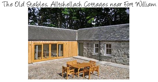 The Old Stables at Alltshellach Cottages, a 19th century cottage near Fort William