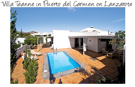 Villa Teanne in Puerto del Carmen on Lanzarote