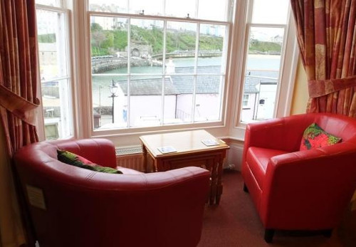 Views of Tenby harbour from White House