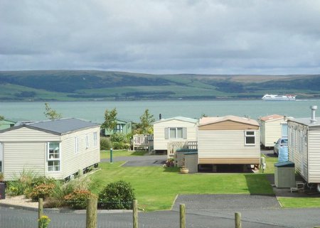 Wigbay Holiday Park on the shores of Loch Ryan, Dumfries and Galloway