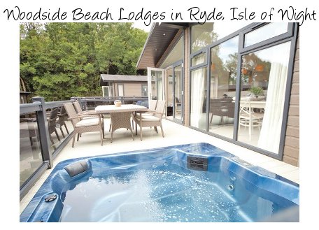 Woodside Beach Lodges in Ryde, on the Isle of Wight is a collection of holiday lodges - each with a private hot tub