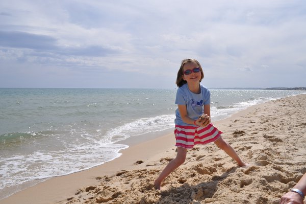 Play on the beach, or in the Mediterranean